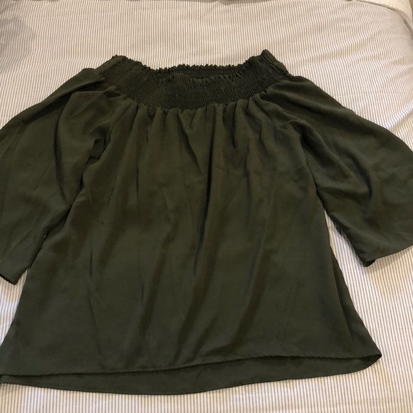 WALTER BAKER OFF THE SHOULDER SHIRT - Picture 1 of 3